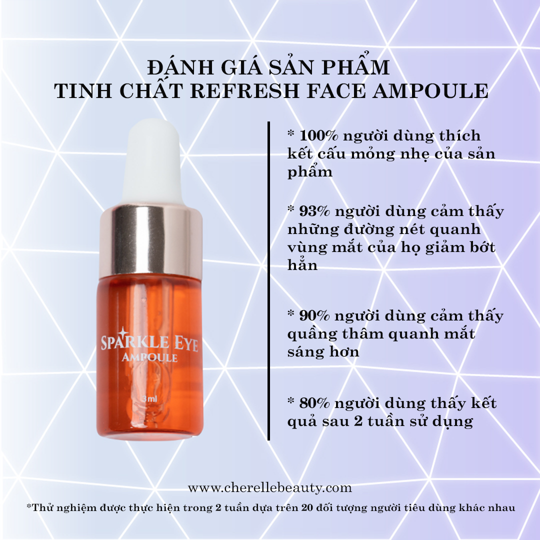 Tinh Chất Dưỡng Ẩm Chuyên Sâu Refresh Face Ampoule Giúp Phục Hồi, Làm Dịu Ngăn Lão Hóa Và Ngăn Chặn Sự Hình Thành Nếp Nhăn