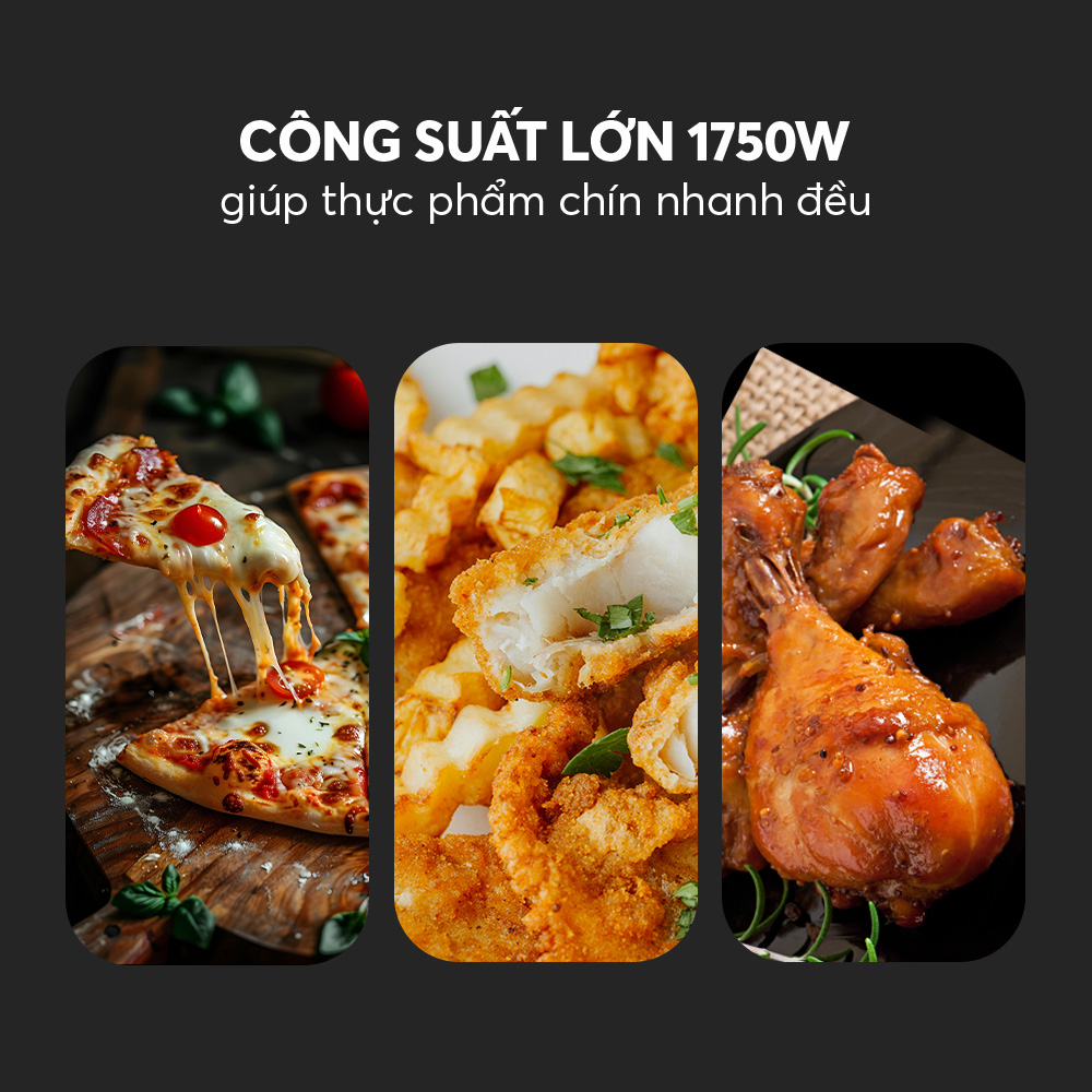 Lò chiên không dầu Elmich AFE-9158 dung tích 12l HÀNG CHÍNH HÃNG