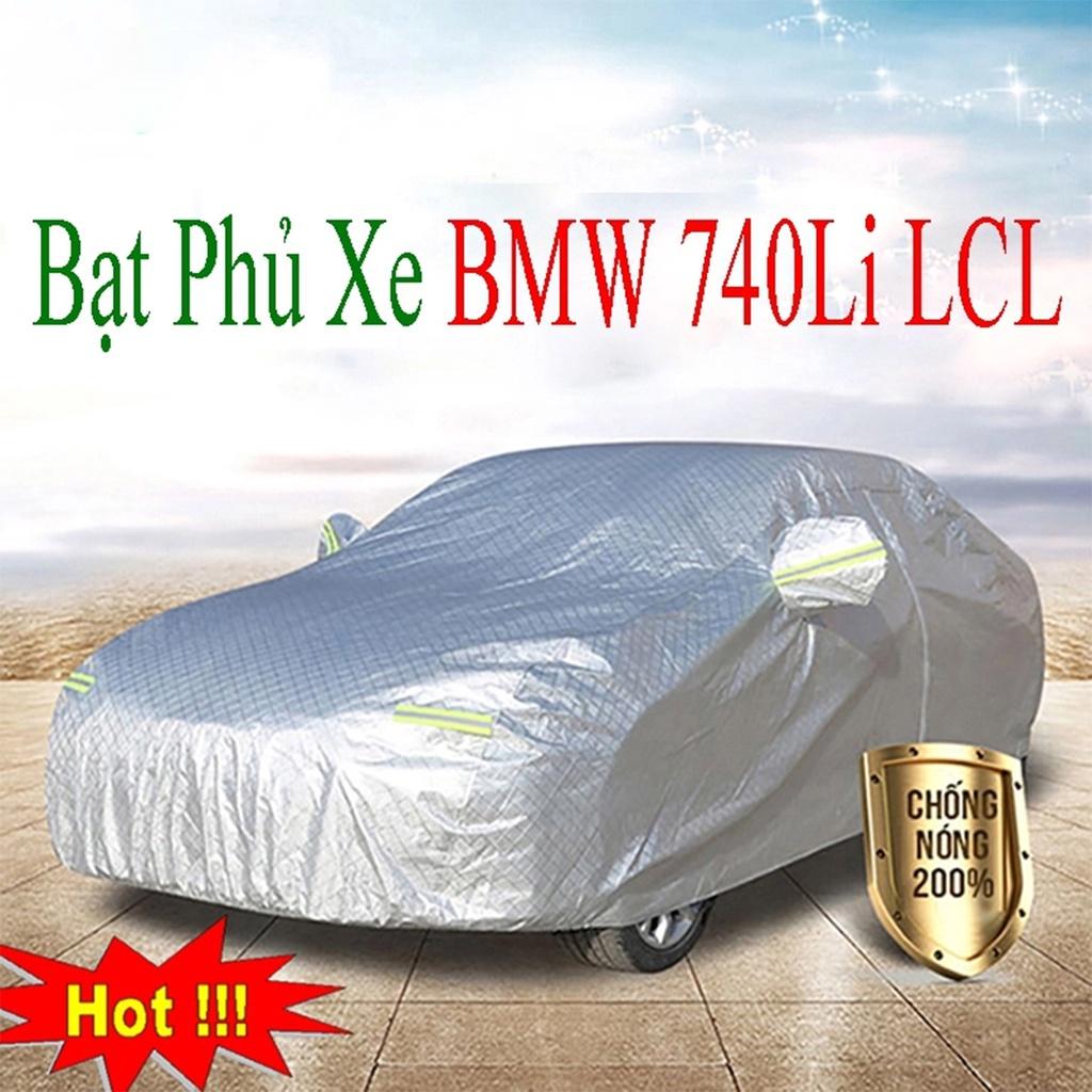 Bạt Phủ Xe Ô Tô BMW 740Li - Bạt Phủ Ô Tô 5 Chỗ 3 Lớp Cao Cấp Chống Mưa, Chống Nắng, Chống Cháy Loại 1