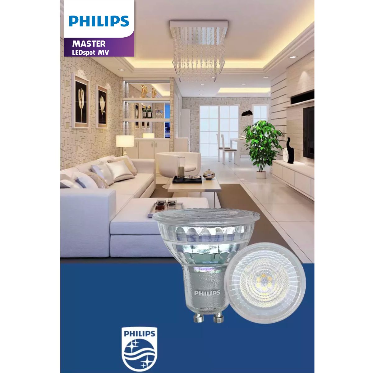 Bóng đèn rọi Master LED PHILIPS 4.9W GU10 - Thay thế hoàn hảo cho đèn Halogen truyền thống