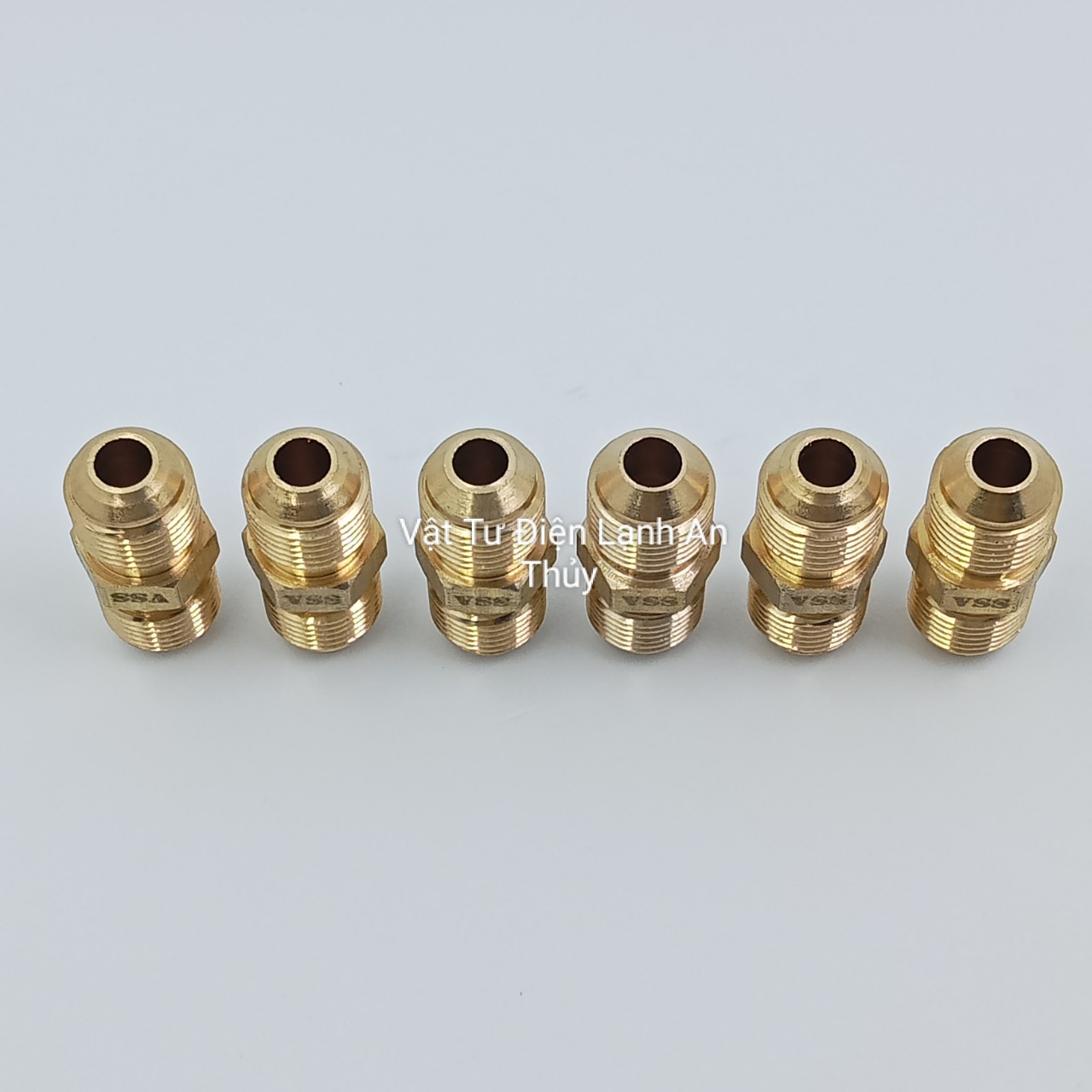 Khớp nối ống đồng 2 đầu phi 10 - Nối 2 đầu côn lồi ống đồng phi 10 - đầu nối ống đồng - Hai đầu lã ống đồng phi 10