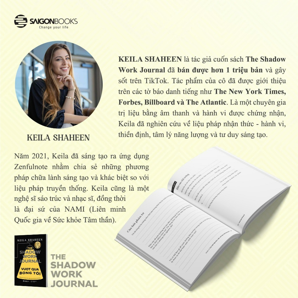 Sách - Vượt Qua Bóng Tối - The Shadow Work Journal - Keila Shaheen