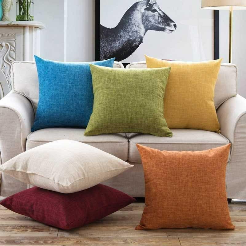 Vỏ Gối tựa lưng sofa một màu đẹp