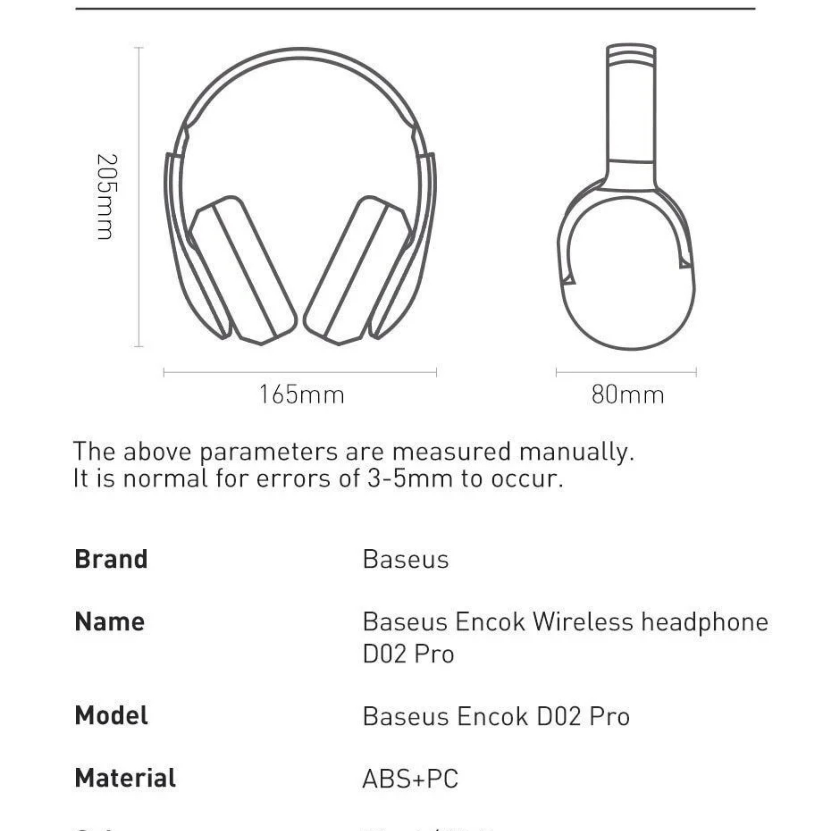 Tai nghe chụp tai không dây cao cấp Baseus Encok Wireless headphone D02 Pro LV438 - WL