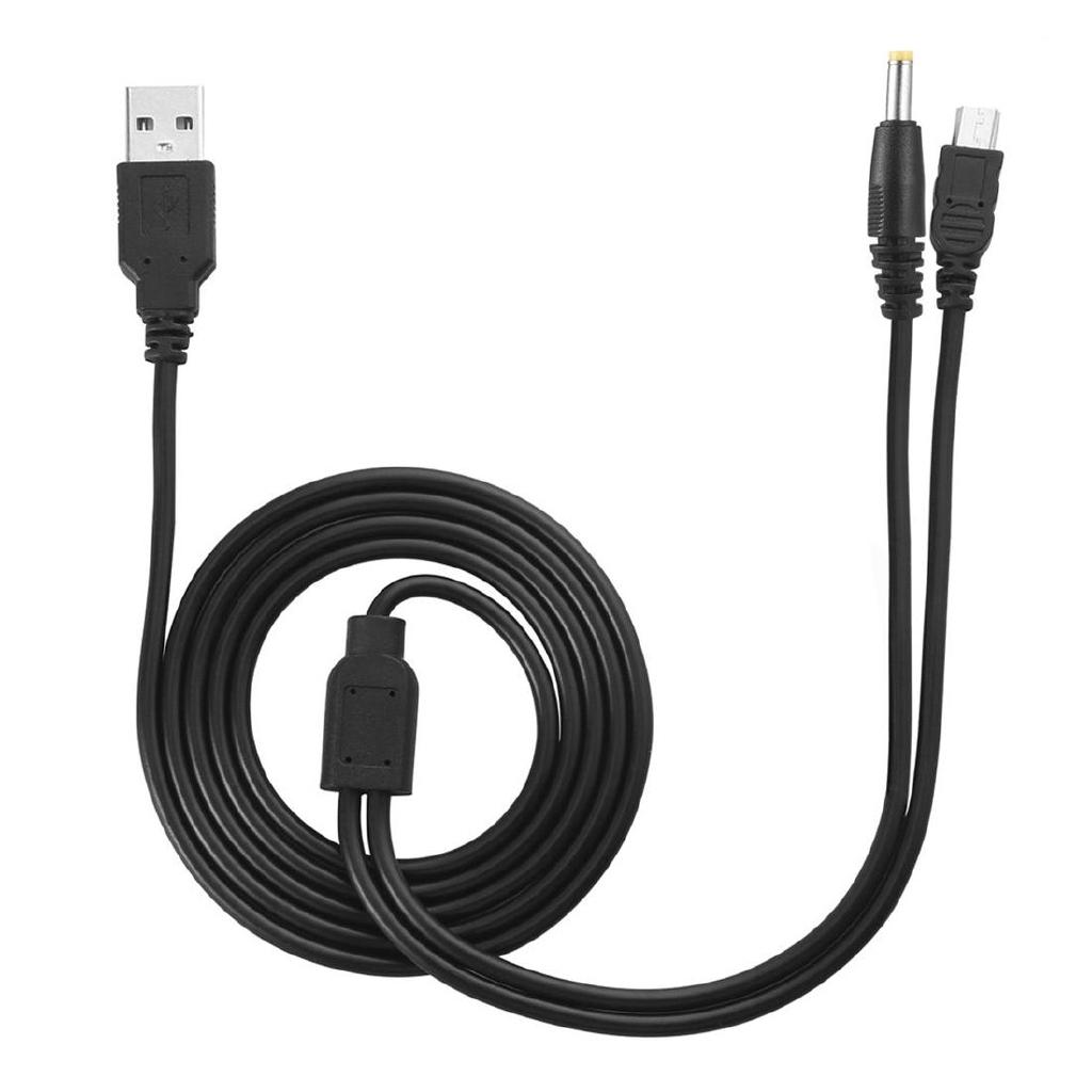 Cáp sạc 1.2m 2 trong 1 USB cho Sony PSP 2000 3000