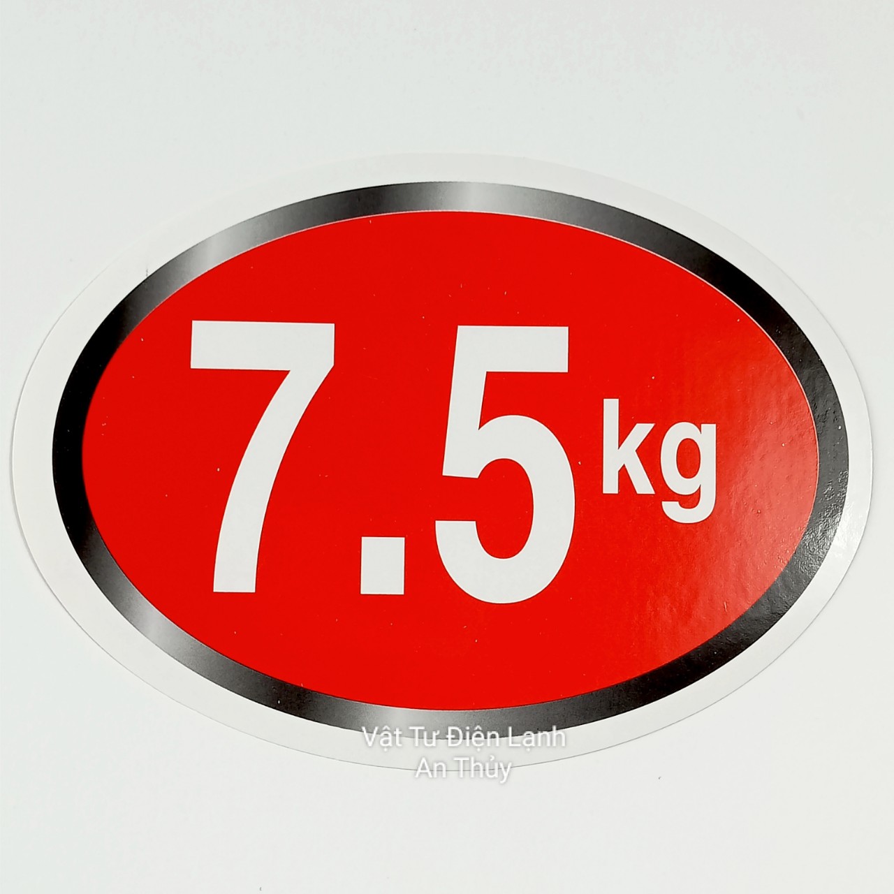 Combo 10 tem 7.5kg dán máy giặt - Tem KG máy giặt - Tem số máy giặt - Tem trang trí máy giặt - Tem trọng lượng máy giặt