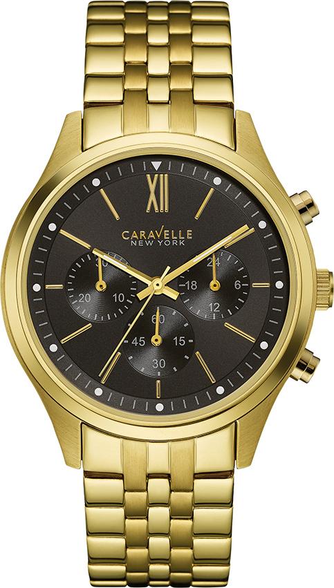 Đồng Hồ Nam Dây Thép Không Gỉ Caravelle 44A108 (41mm) - Vàng