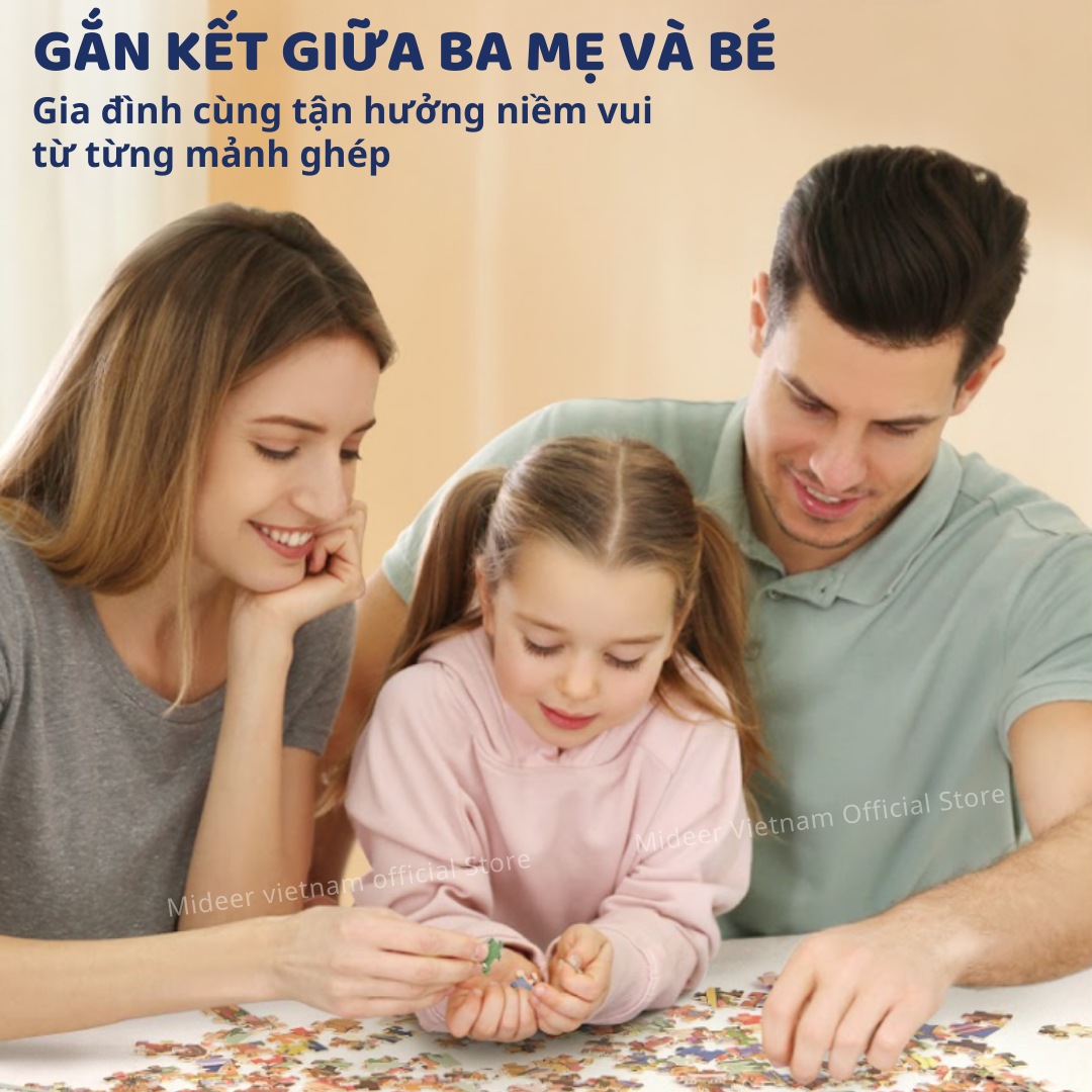Xếp hình 1000 mảnh, 500 mảnh bộ ghép hình Mideer Artist Puzzle 1000 pcs