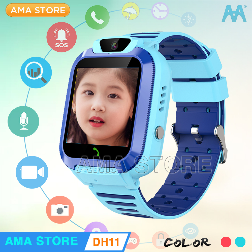 Hình ảnh Đồng hồ Thông minh Trẻ em Gọi Video Chống nước Định vị Wifi Model AMA Watch DH11 Hàng nhập khẩu