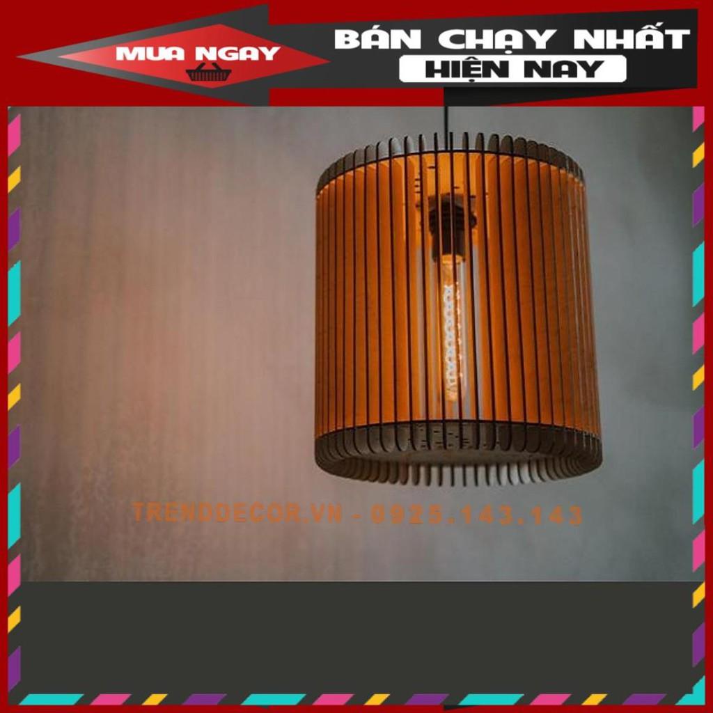 Đèn gỗ thả trần CAO CẤP hiện đại sang trọng chất liệu gỗ trang trí cho phòng khách nhà căn hộ decor nhà quán cf
