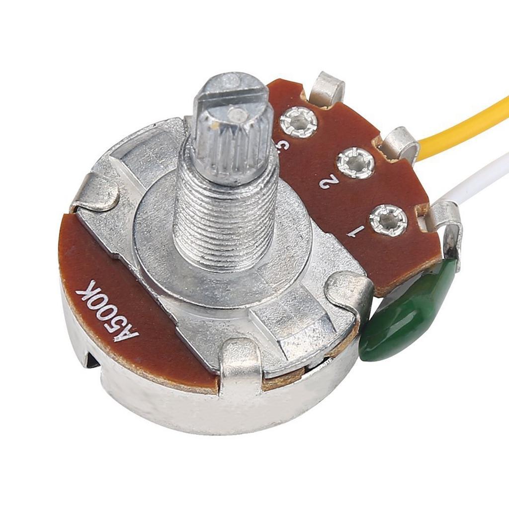 Guitar Pre-wired Harness 3 Way Toggle Switch 1V1T 500K for Electric Guitar