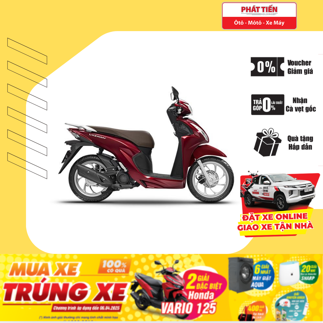 Xe máy Honda Vision 2023 Cao cấp (SMART KEY)