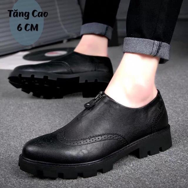 Giày da nam tăng chiều cao - Giày nam tăng chiều cao 6CM