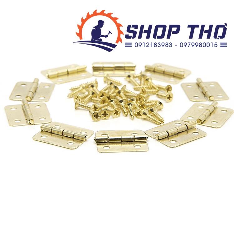 Bản lề trơn màu vàng KT 17mm*18mm