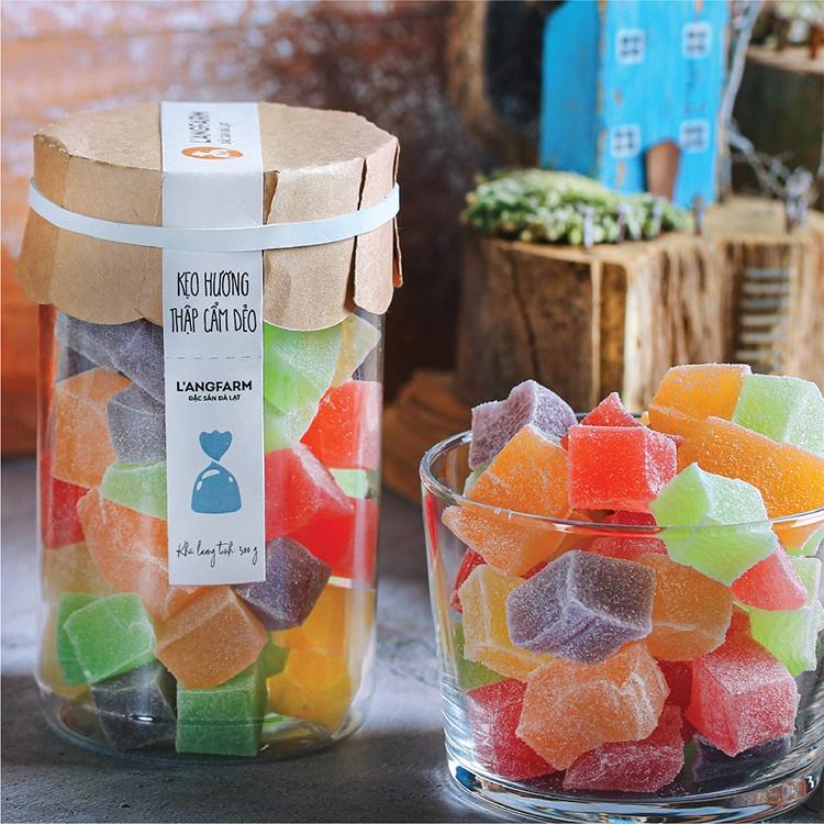 Kẹo hương thập cẩm dẻo L'angfarm, 300g, hũ, mẫu tobita