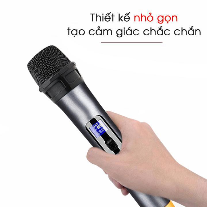 Micro karaoke không dây màn hình LCD Zansong V12 (hàng nhập khẩu)