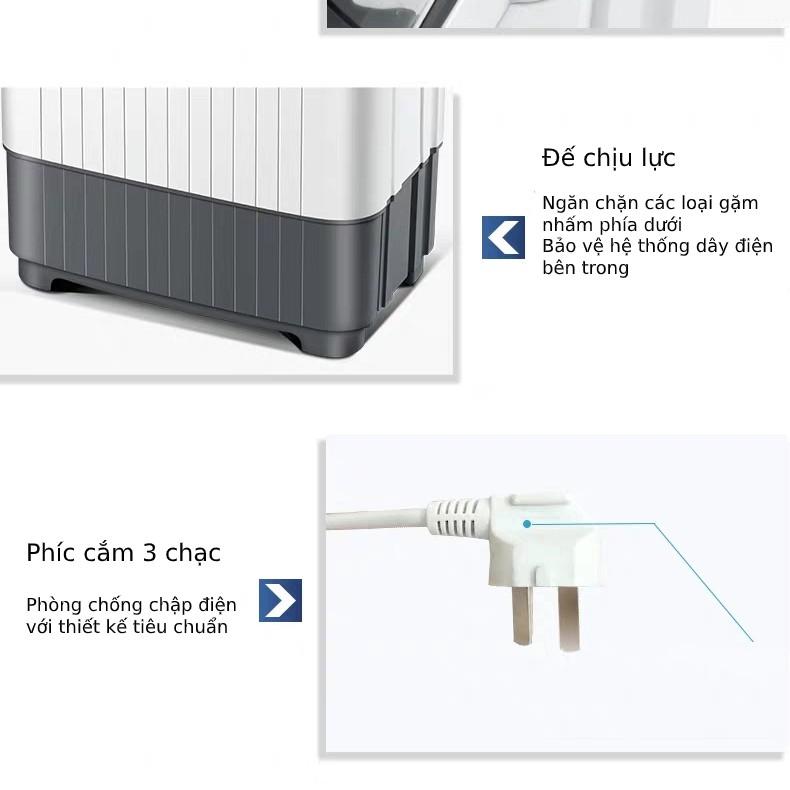 Máy giặt Mini 2 lồng chuyên giặt đồ cho trẻ sơ sinh và trẻ nhỏ 6kg