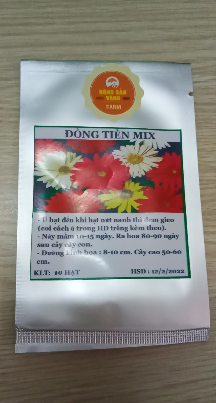 Hạt giống Hoa Đồng Tiền Nhiều Màu ( Gói 10 Hạt ) - Nông Sản Vàng