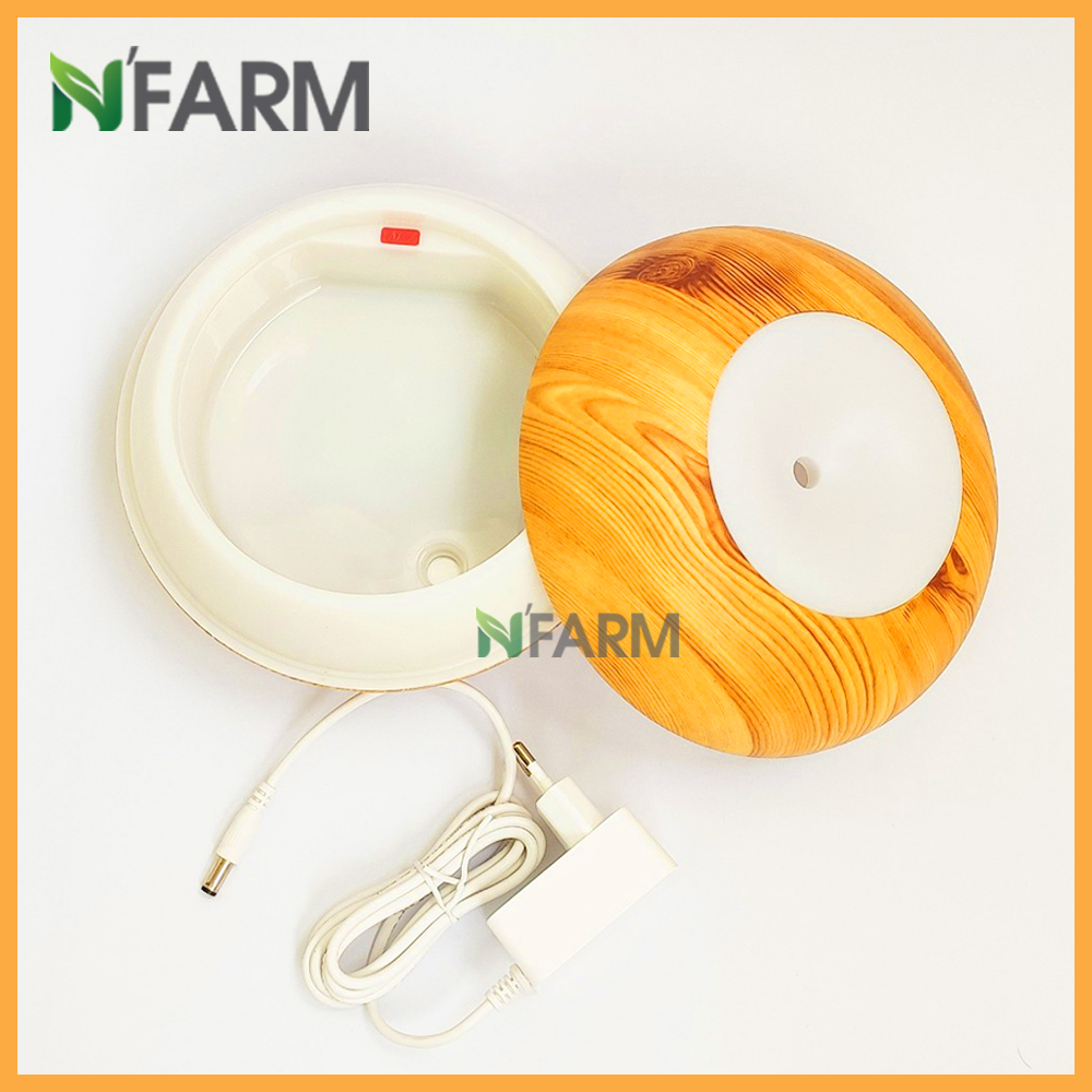 Máy khuếch tán/ máy xông tinh dầu Hình Bánh Donut N'Farm NF2067 + tinh dầu cam hương N'Farm (10ml)