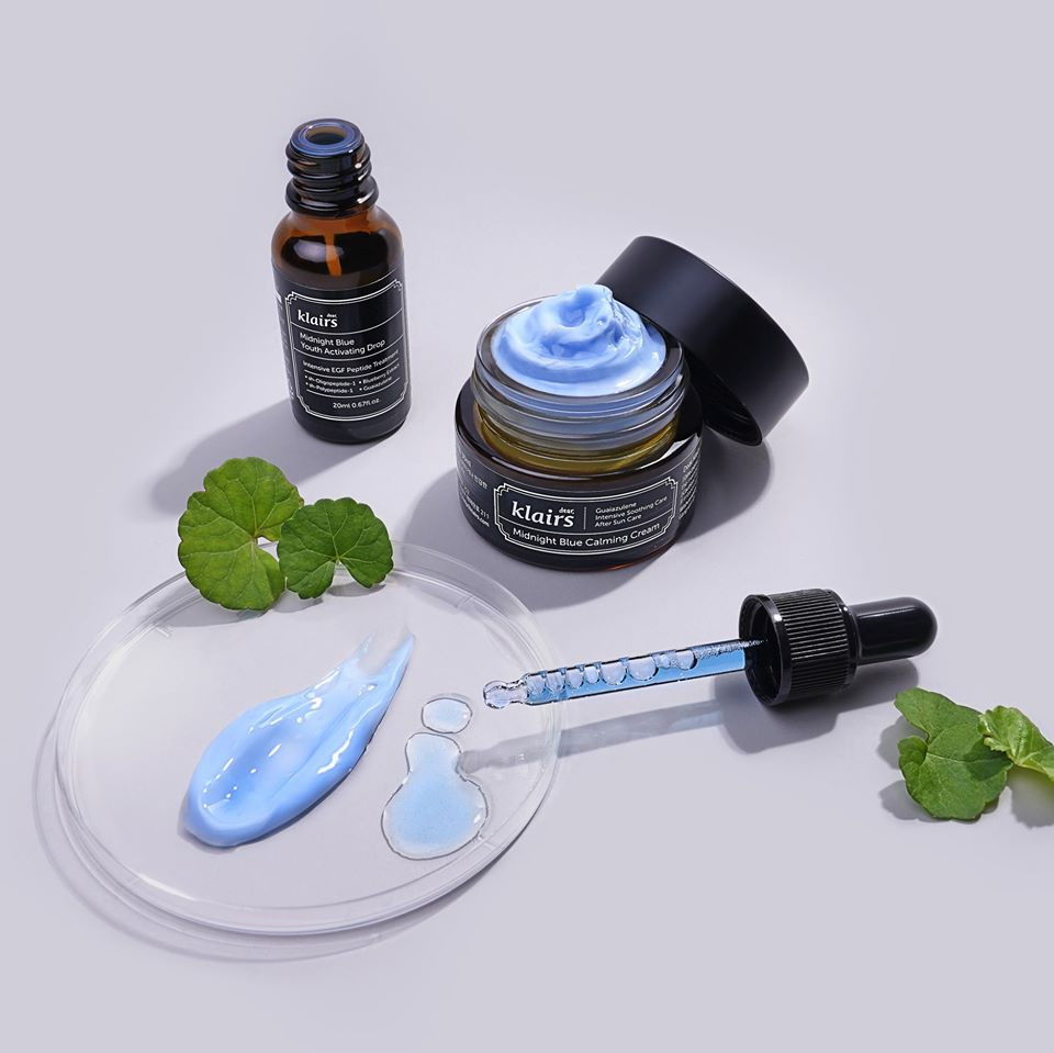 Kem dưỡng ẩm Klairs Midnight Blue Calming Cream làm dịu da ban đêm