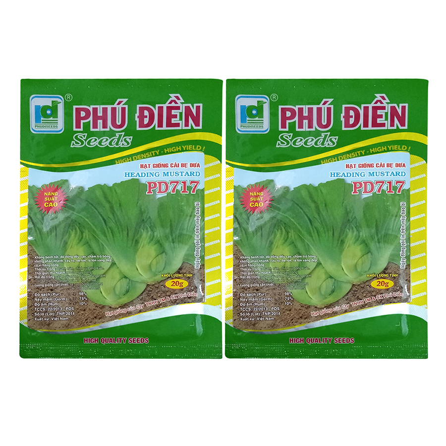 Bộ gói hạt giống Cải bẹ dưa