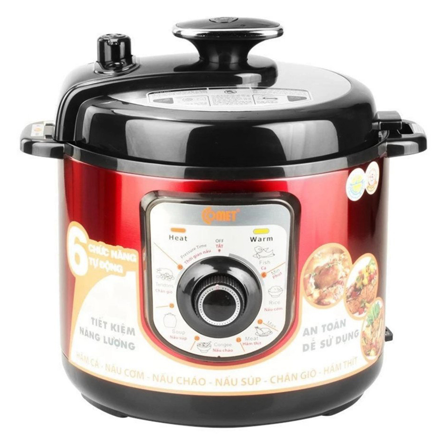 Nồi Áp Suất Comet CM6156R - Đỏ - Hàng Chính Hãng