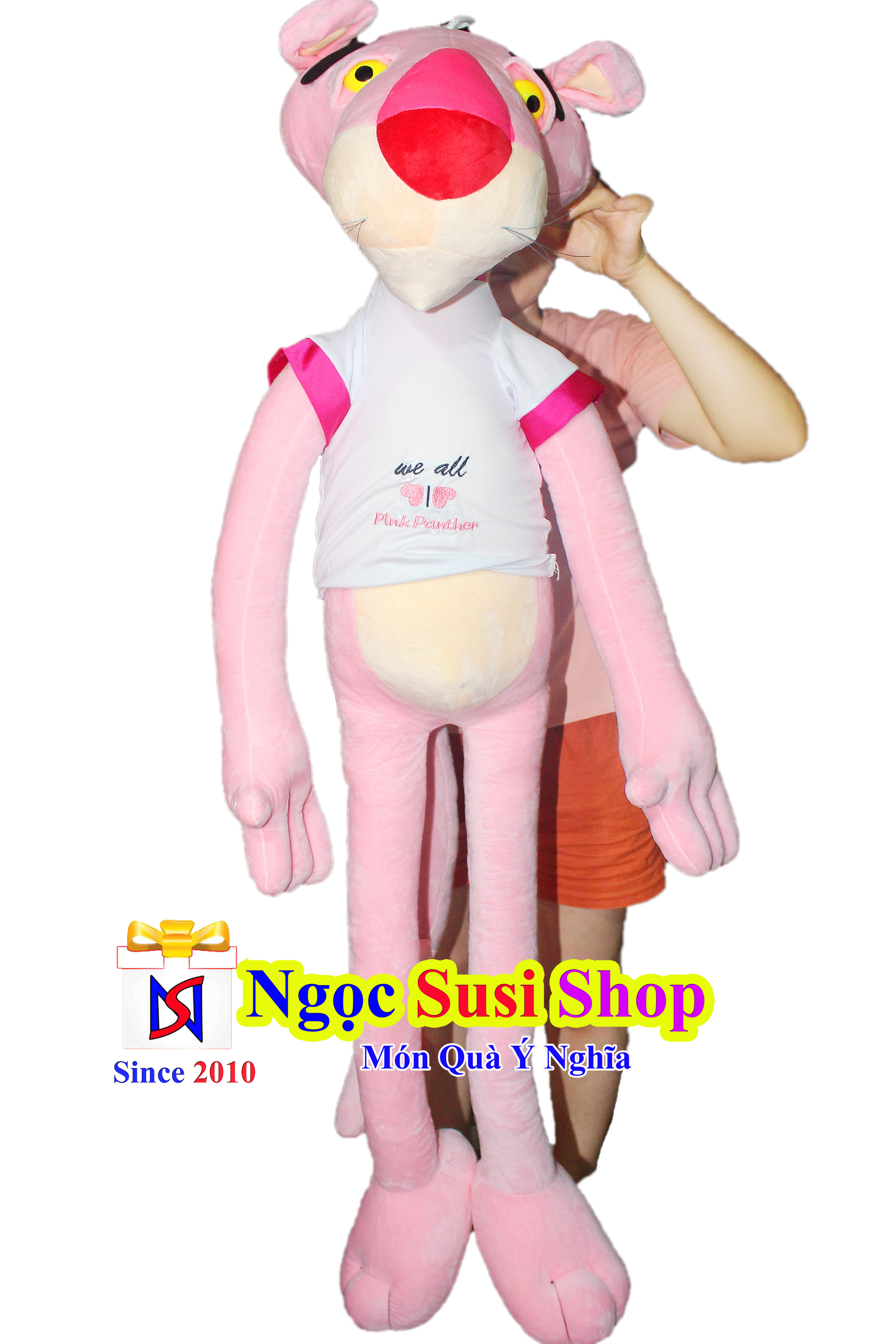 [FREESHIP] GỐI ÔM BÁO HỒNG PINK PANTHER KHỔNG LỒ [CAO CẤP