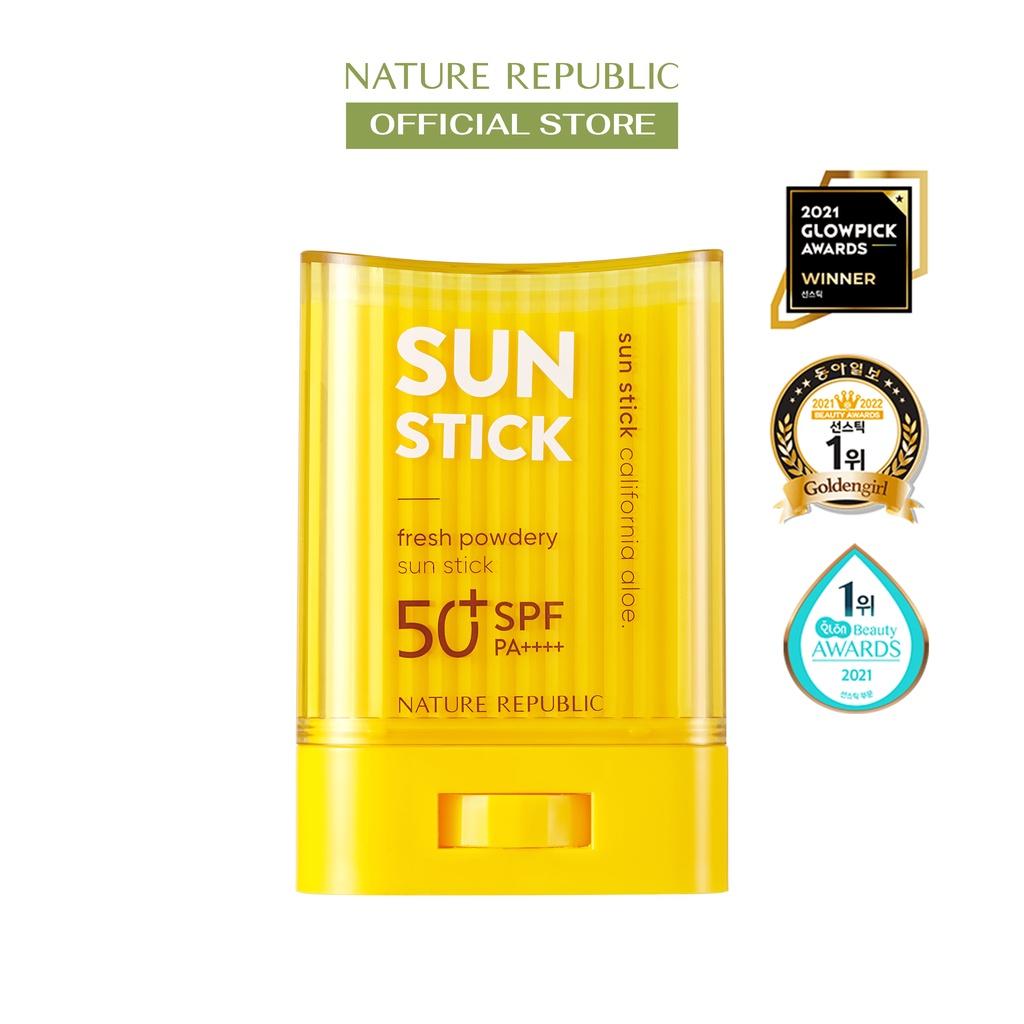 Nature Republic Sáp chống nắng California Aloe Fresh Powdery Sun Stick SPF50+PA++++ 24g