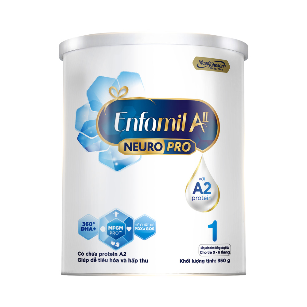 Sữa bột Enfamil A2 Neuropro 1 cho trẻ từ 0 - 6 tháng tuổi – 350g