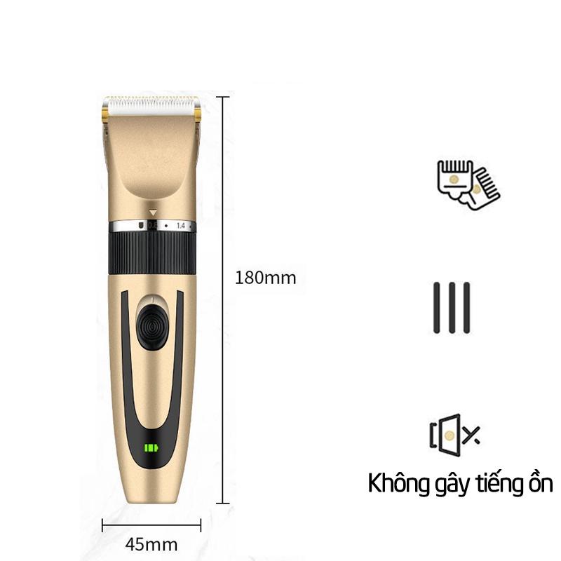 Tông đơ cắt tóc không dây tặng kèm 9 phụ kiện cắt tóc - 1049