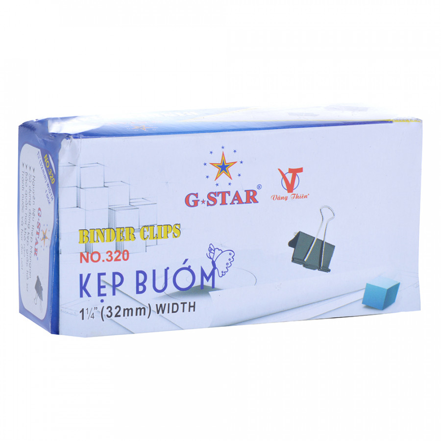 Hộp 12 Cái Kẹp Bướm G-Star 32mm