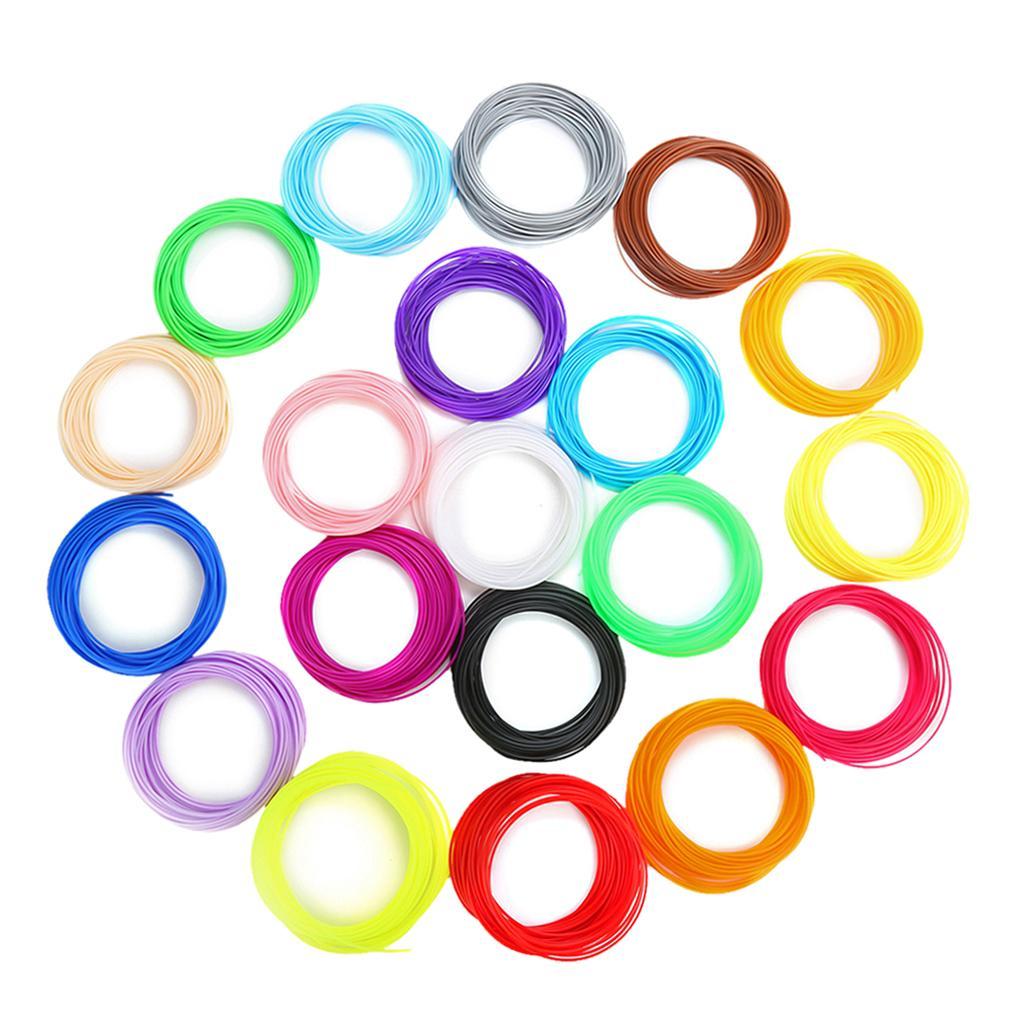 ABS 3D Printer Filament 1.75 mm Spool for 3D Printer &3D Pen 20Colors 5m