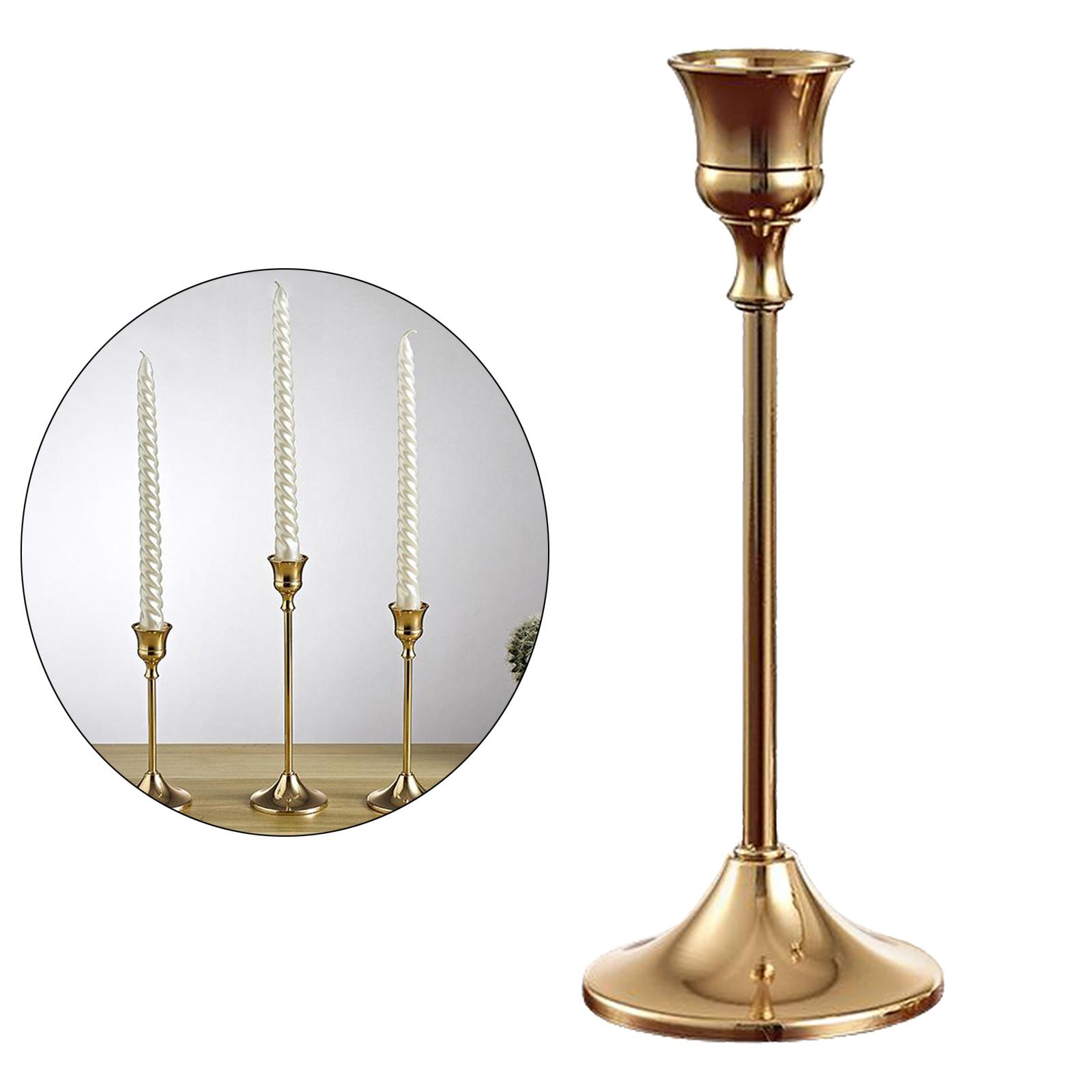 2x Candle Stand Candlestick Holders Gold Candle Holder Wedding Dinner Decor