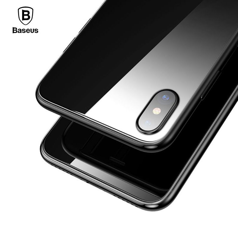 Miếng dán kính cường lực 3D mặt sau lưng cho iPhone X / iPhone Xs hiệu Baseus (siêu mỏng 0.3mm, chống trầy, chống vân tay) - Hàng chính hãng