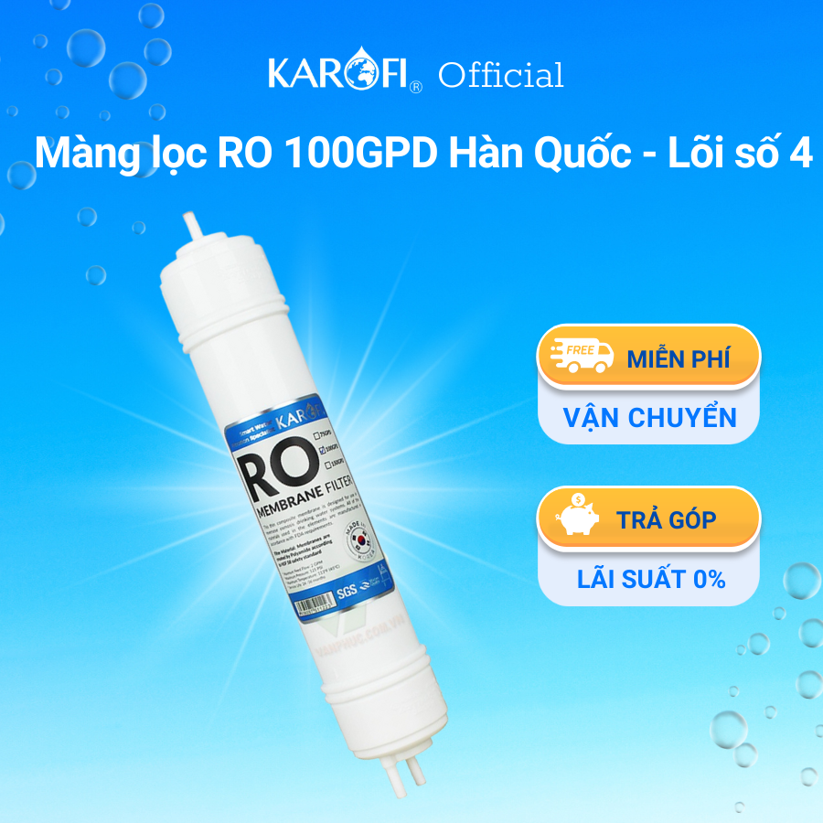 Màng lọc RO 100GPD Hàn Quốc - Lõi số 4 - Hàng chính hãng