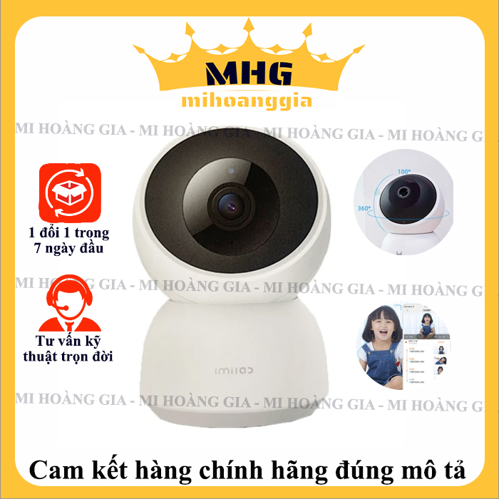 Hình ảnh Camera Xiaomi 360 Imilab Home Security Chất Lượng Cao 1296x2304, Đàm Thoại 2 Chiều, Chế Độ Hồng Ngoài Ban Đêm, Chế Độ Chống Trộm - Hàng chính hãng