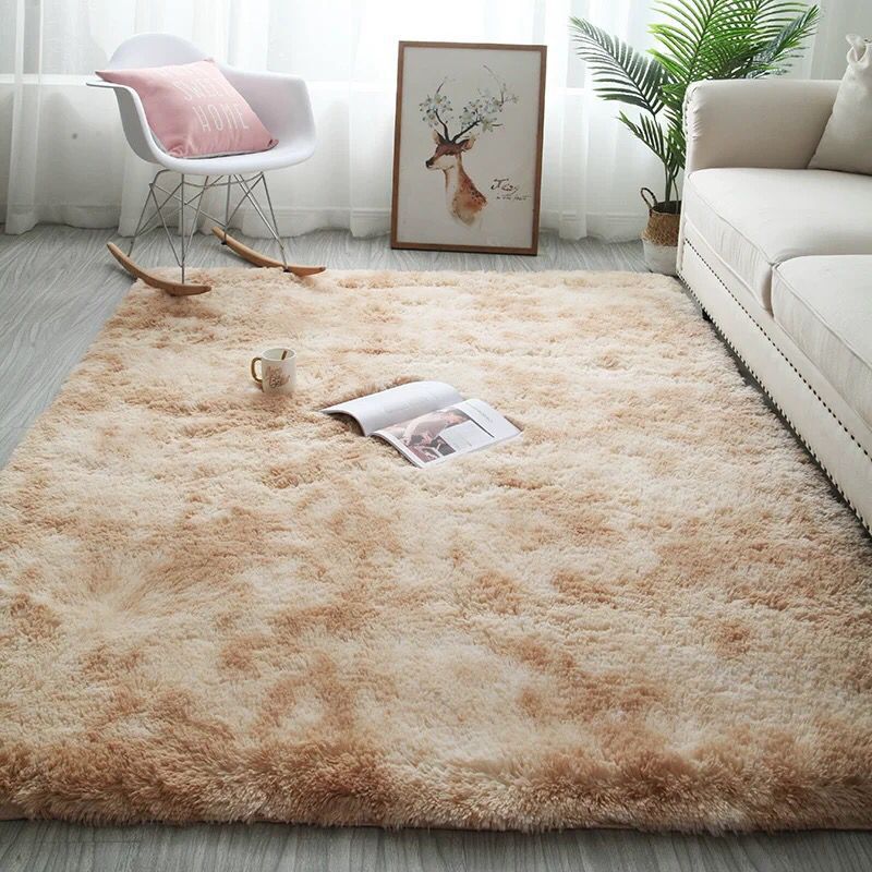 Thảm trải sàn phòng ngủ lông xù vằn 160x200cm