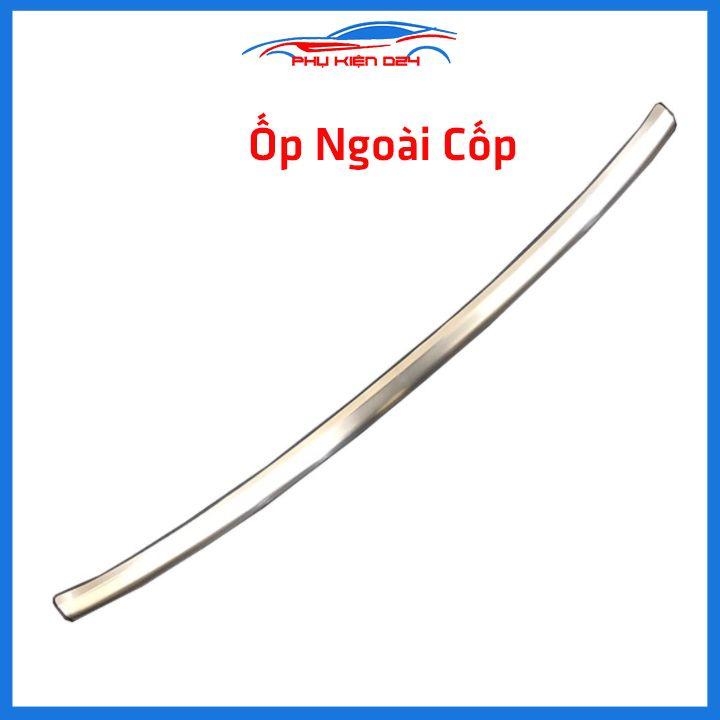 Ốp chống trầy cốp City 2015-2016-2017-2018-2019-2020 inox sáng bóng bảo vệ xe chống va đập