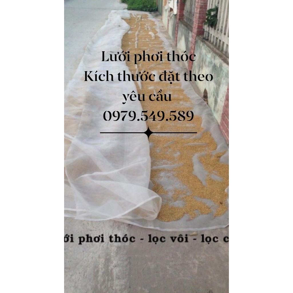 Lưới phơi thóc 5m x4m , phơi cá , phơi nông sản, sắn củ quả. hàng dầy mắt lưới 1ly