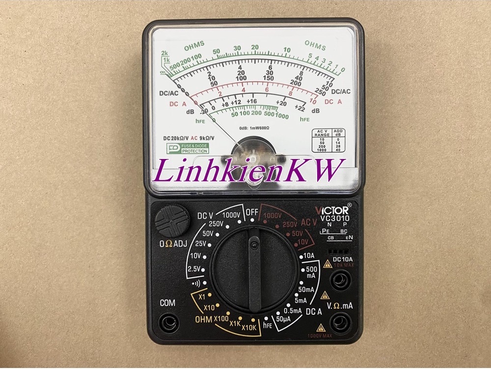Đồng Hồ Cơ Vạn Năng VICTOR VC3010 Mới, Chính gốc 100%