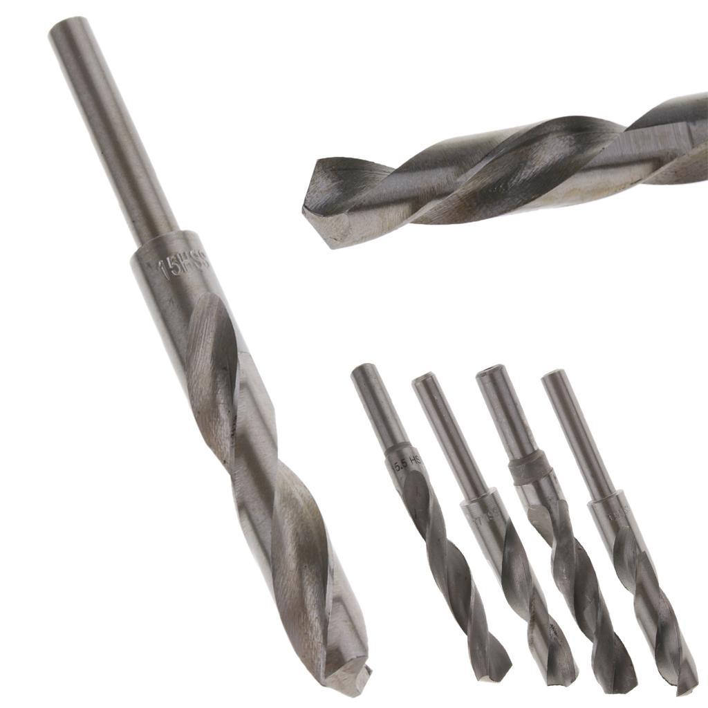 2x1Pc High Speed Steel 1/2 Drill Straight Shank Metal Drill Bit 15mm