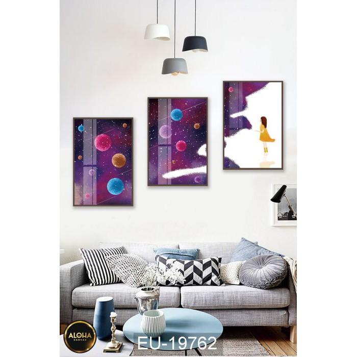 MUA 1 TẶNG 1 3 Tranh Canvas Treo Tường Phòng Ngủ Phòng Khách Cầu Thang Phòng Bếp