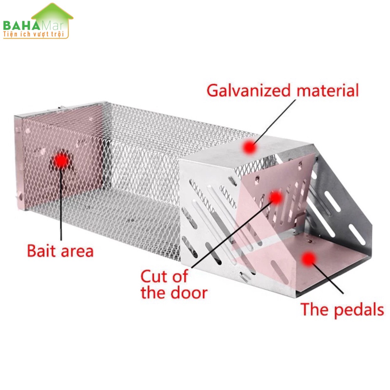 BẪY CHUỘT LIÊN HOÀN TÁI SỬ DỤNG - BẮT CHUỘT TỰ ĐỘNG AN TOÀN VỚI NGƯỜI DÙNG &quot;BAHAMAR&quot; Có thể bắt một số chuột tại một thời gian, rất khó khăn cho chuột trốn thoát khi đã vào bẫy