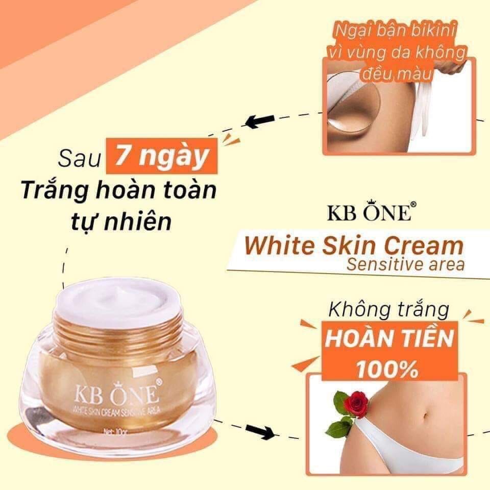 Kem Làm Mờ Giảm Thâm Vùng Bikini KB One - White Skin Cream Sensitive Area KBOne