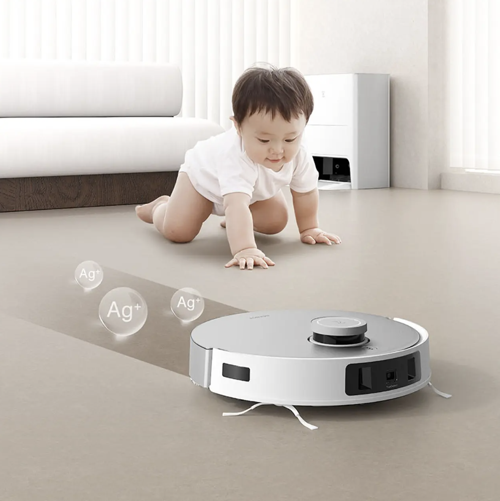 Robot Hút Bụi Lau Nhà ECOVACS Deebot T20 Darwin OMNI - Bản Quốc Tế Tự Động Hút Rác Kết Nối App, Công Nghệ Làm Mát Không Khí Khử Mùi, Trợ Lý Ảo YIKO, Công nghệ OMO 3.0, Lực Hút 6.000 Pa, Phù Hợp Diện Tích 250m2, Công Suất 45 W - Hàng Chính Hãng