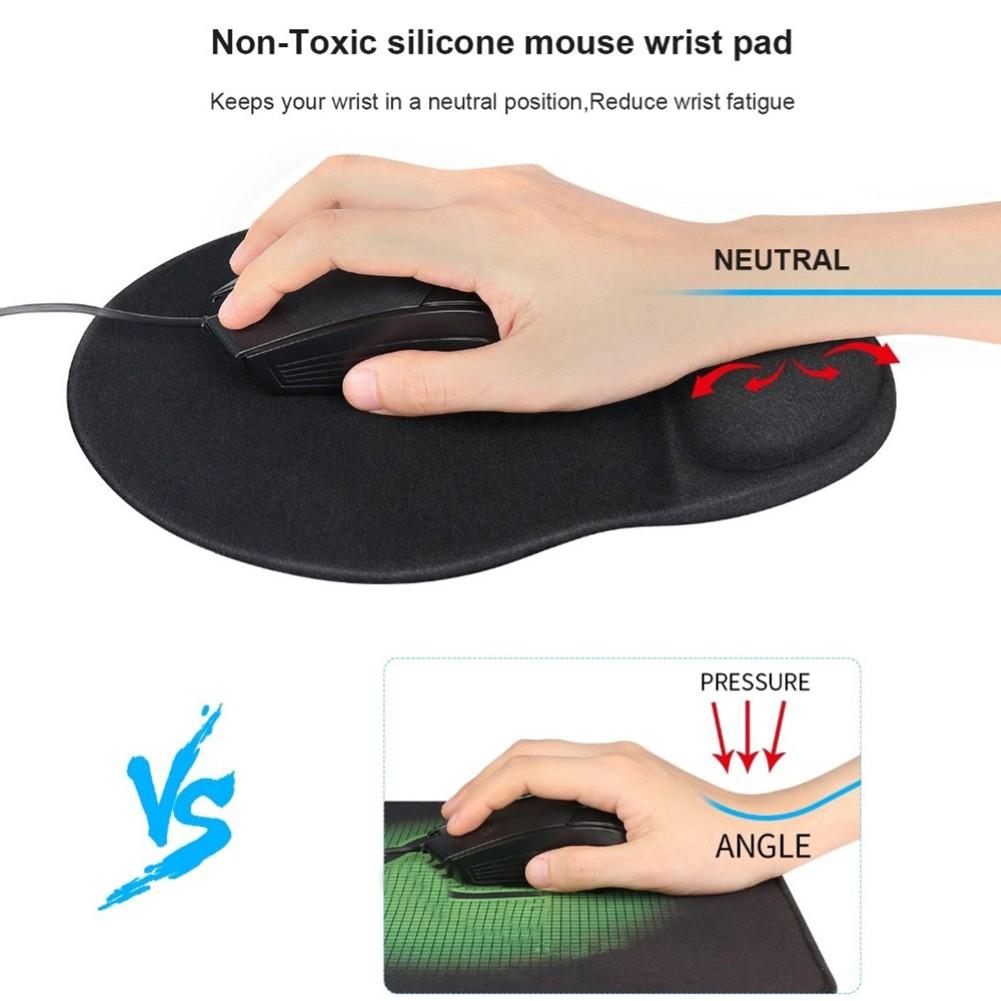 Soft Memory Foam Wrist Rest Mouse Keyboard Pad Cushion for Office Worker Gamer