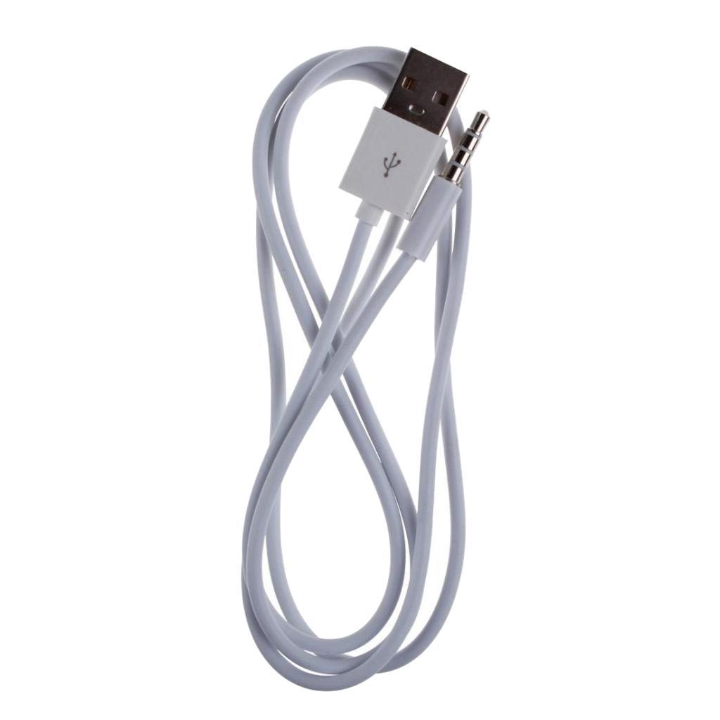 3.5mm Male to USB-A 2.0 Plug Audio AUX MP3 Cable Adapter