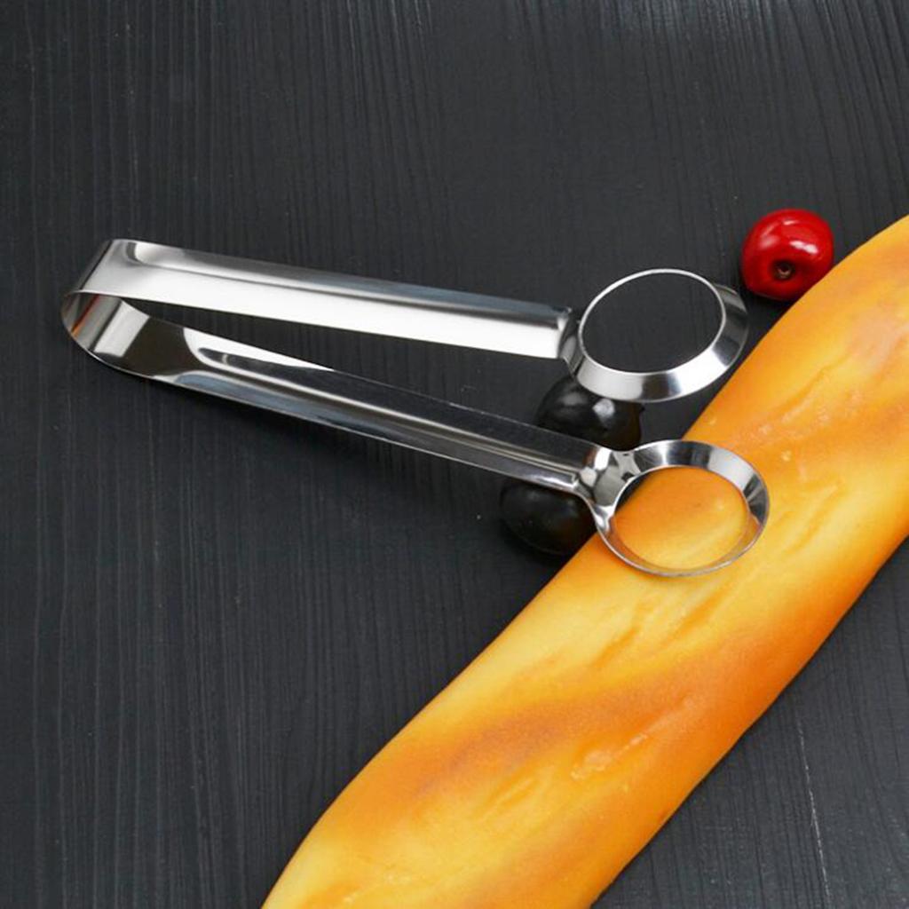 Stainless Steel Tweezers Kitchen Egg Tongs Clip Culinary Frying Food Tongs