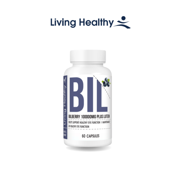 Viên uống Living Healthy Bilberry 10000mg Plus Lutein cải thiện thị lực