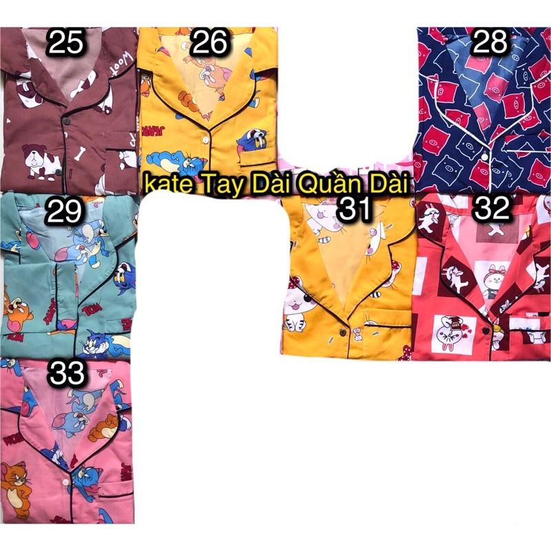 Đồ bộ PIJAMA KATE TAY DÀI QUẦN DÀI FORM RỘNG